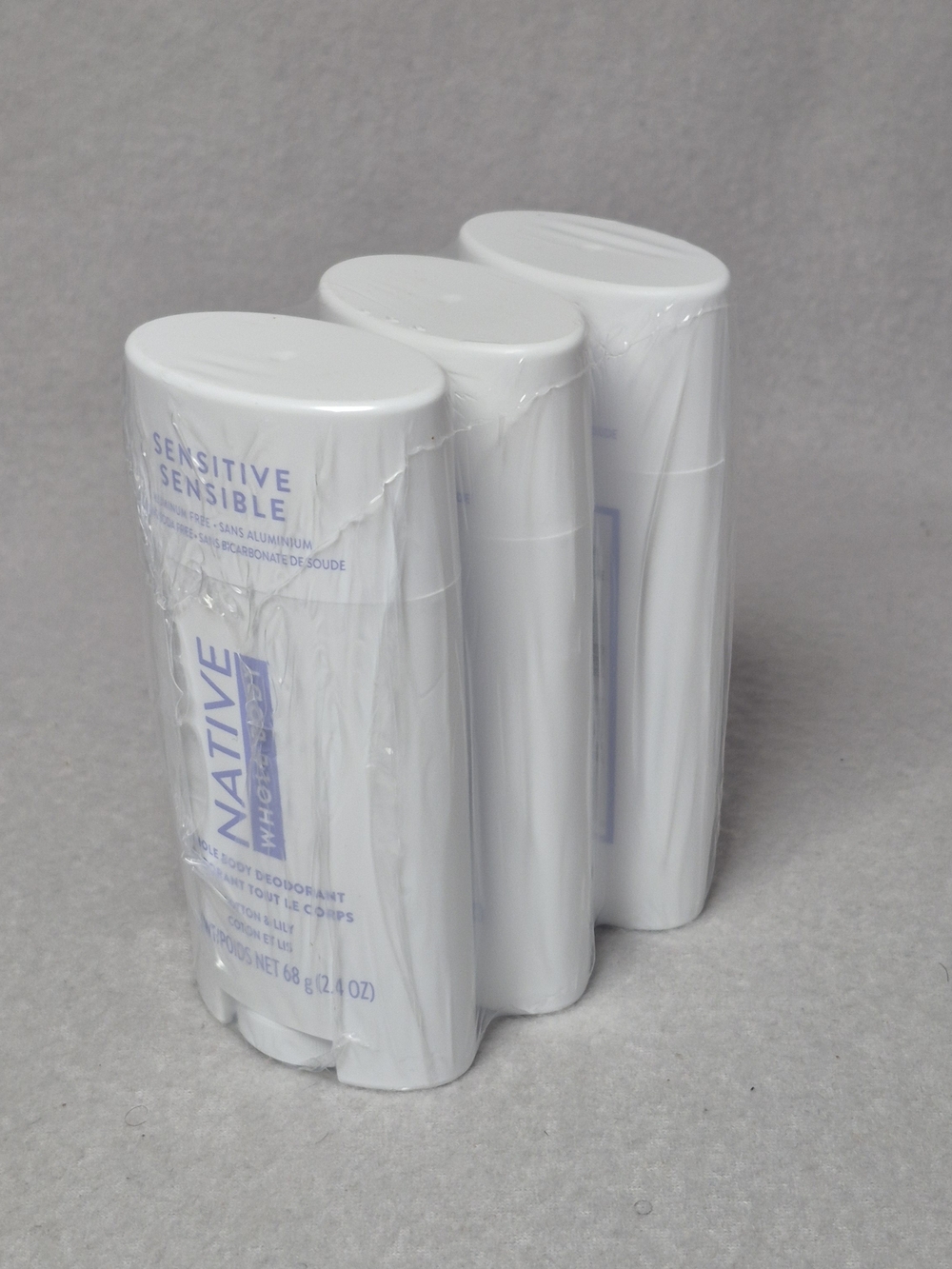 Native Sensitive Sensible Wholebody Deodorant Stick - Native - Bundle of 3.